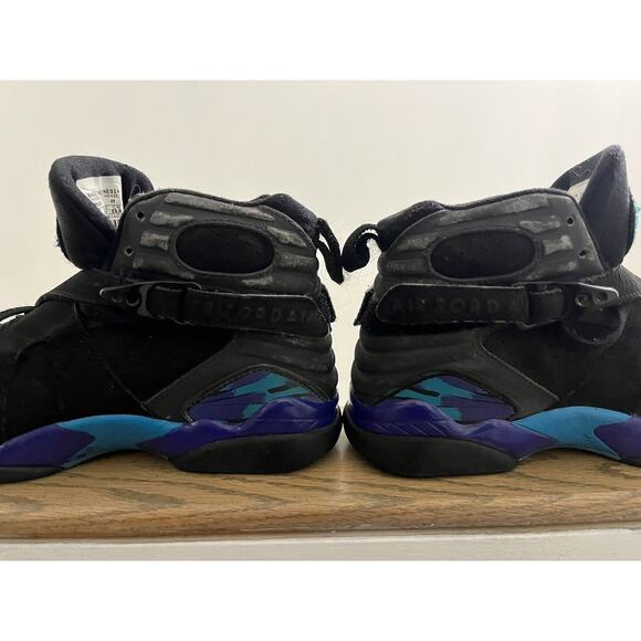 Nike Air Jordan Retro 8 VIII Aqua Sz 4.5Y Women’s Sz 6 305381-041 Released 2007 - Picture 12 of 16